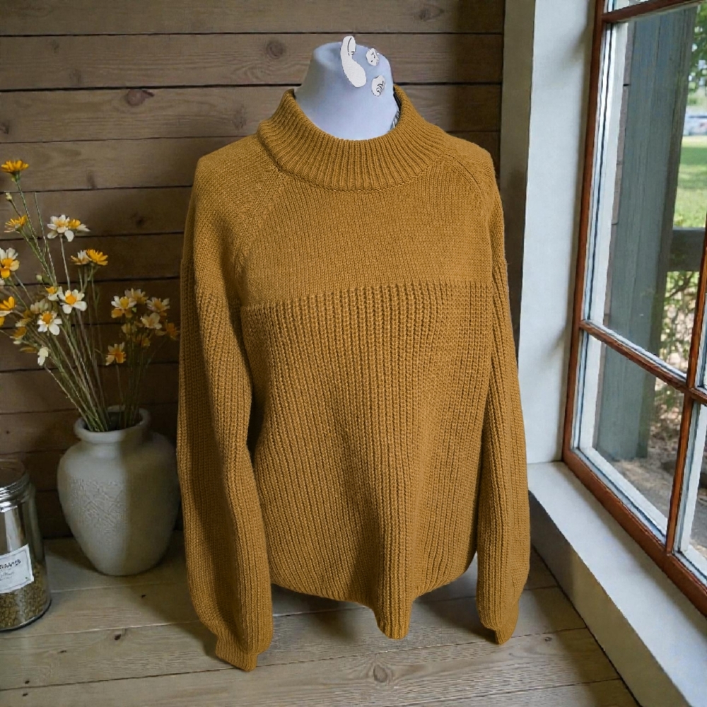 HYFVE‎ Mustard Cowl Neck Sweater